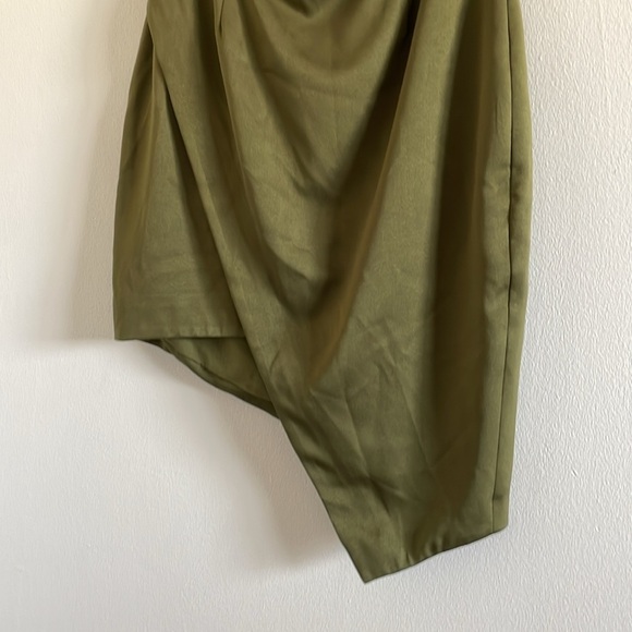 Elliatt Camo Dress‎ Women’s Size Medium Mini Halter Cocktail Khaki Olive Green - Picture 7 of 10